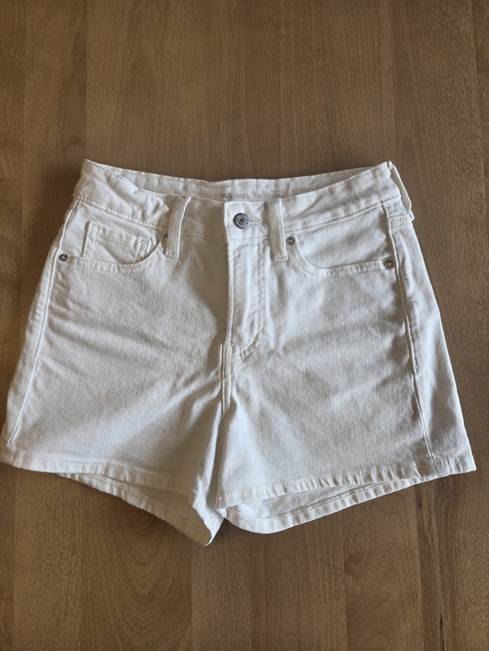 Old Navy White High Rise Jean Shorts